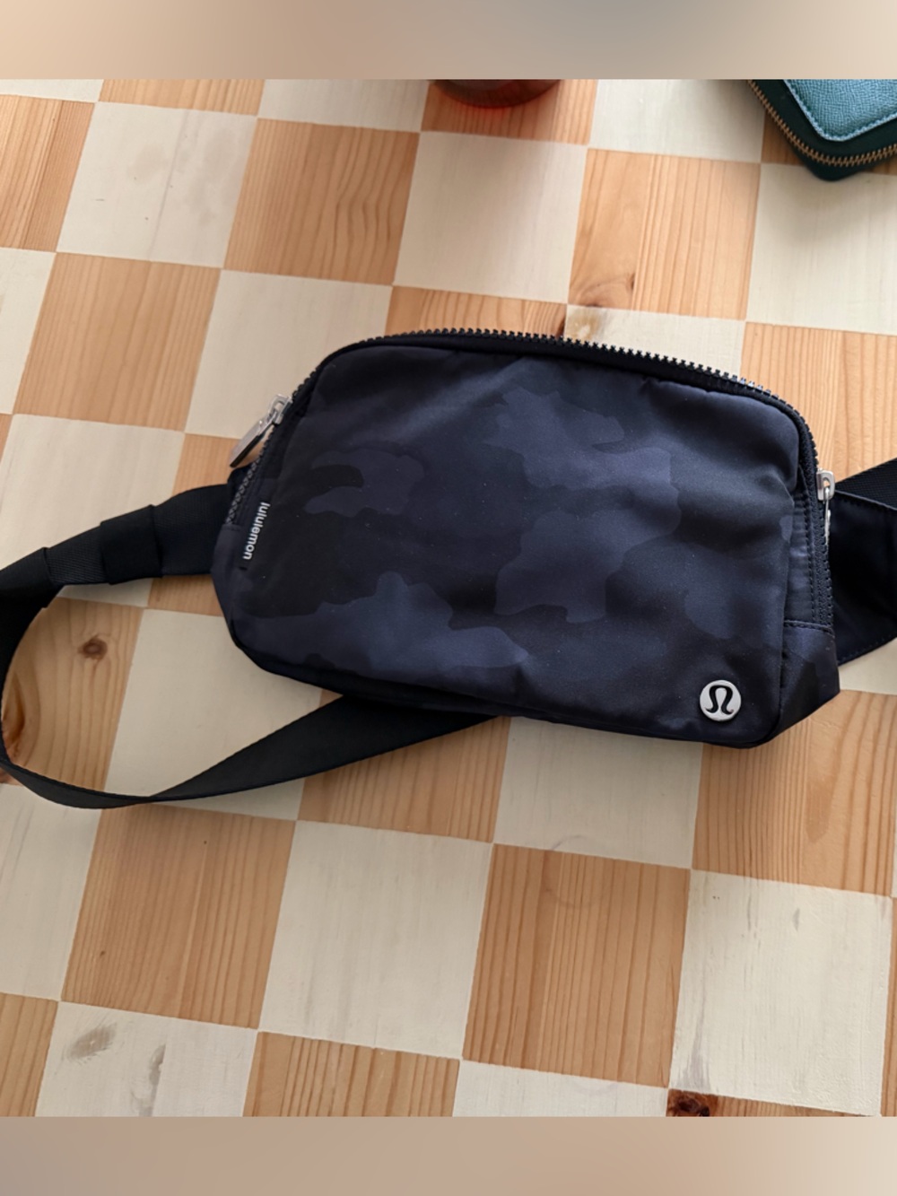 lululemon athletica Black Camouflage Belt Bag